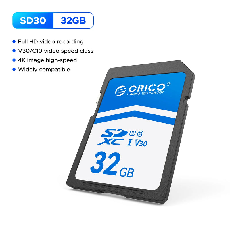 ORICO Extreme SDXC UHS-I Memory Card SD Card for Professional 4K Camera Pro Up to 90MB/s Speed 4K UHD Recoding, U3, Class10, V30