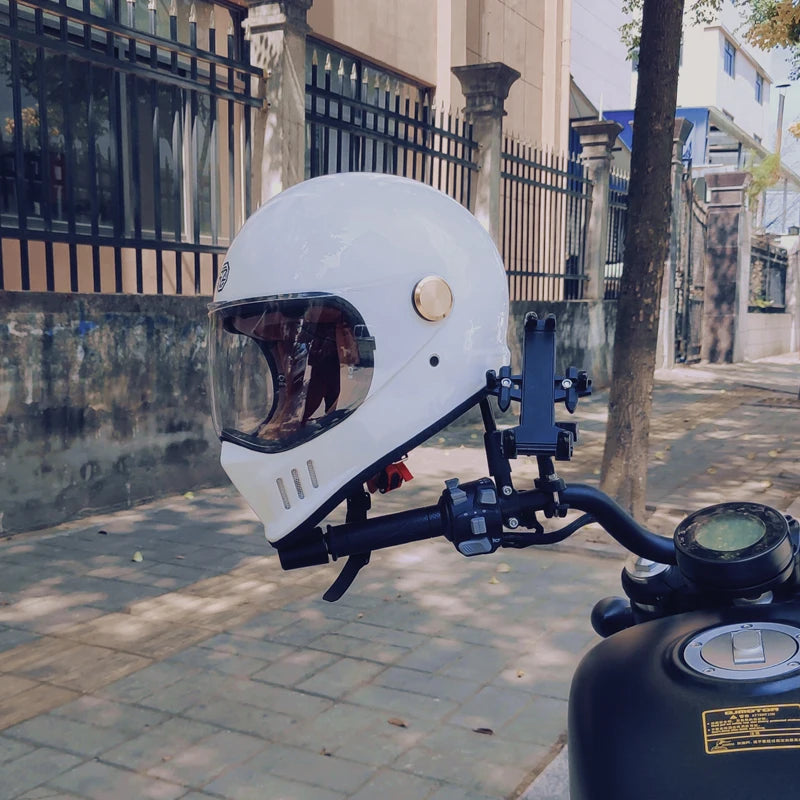 ORZ-MY83 Retro motorcycle helmet, retro coffee racing, full face, DOT certification, JET