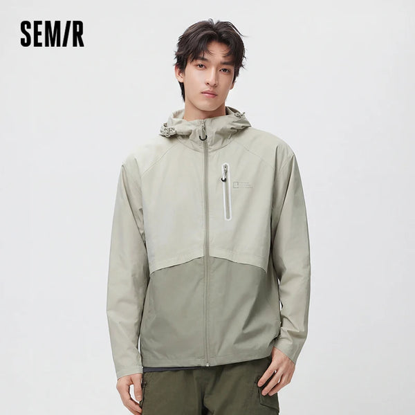 អាវក្រៅបុរស Semir UV 2026 មានមួក បោះពុម្ព ការពារកាំរស្មីយូវី រចនាបថធម្មតា ទន់ និងអាចដកដង្ហើមបាន