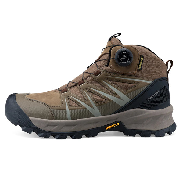 HUMTTO Winter Hiking Shoes Mens Breathable Leather Climbing Shoes Man Anti-slip Outdoor Sneakers Designer Trekking Boots for Men