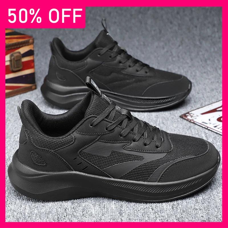 Men Sports Shoes Trendy Mesh Lightweight Rebound Soft Sole City Jogging Tennis Shoes New Durable Non Slip Sports Shoes for Men