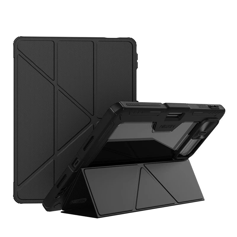 NILLKIN For Xiaomi Pad 8 Pro Magnetic Case Multi-angle Folding Camera Protection Black Cover With Pencil Holder For Xiaomi Pad 8