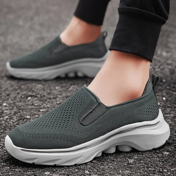 Summer Mens Lightweight Slip On Casual Sneakers Men Comfortable Mesh Sport Casual Shoes Size 39-46 47 48