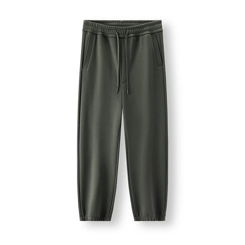 Semir Men Casual Pants Fleece Lined Loose Fit Tapered Leg Commuter Style Versatile 2026 New Winter Daily Wear Everyday Wardrobe