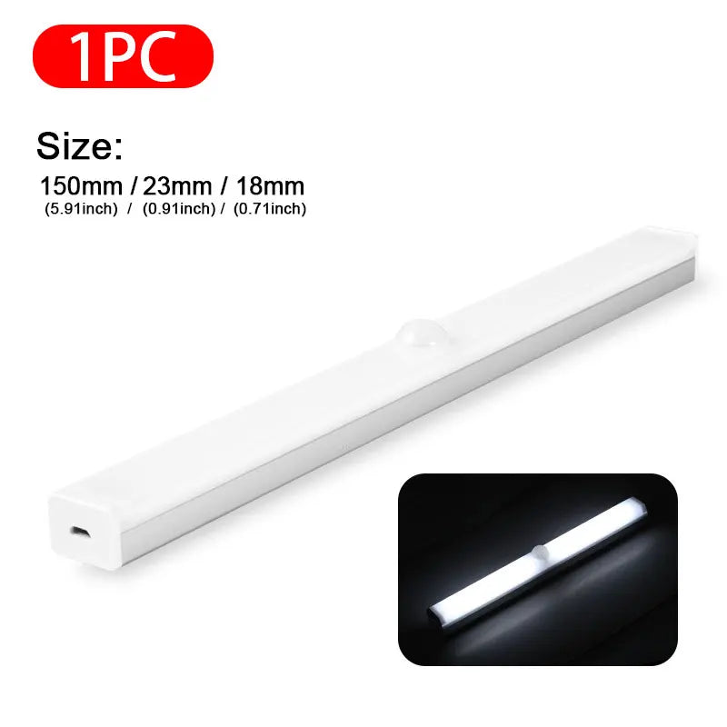 SEAMETAL LED Car Sensor Light 10/15/21CM Automatic Induction Light Type-c Rechargeable Smart Lighting Sensing Mode Night Lamp