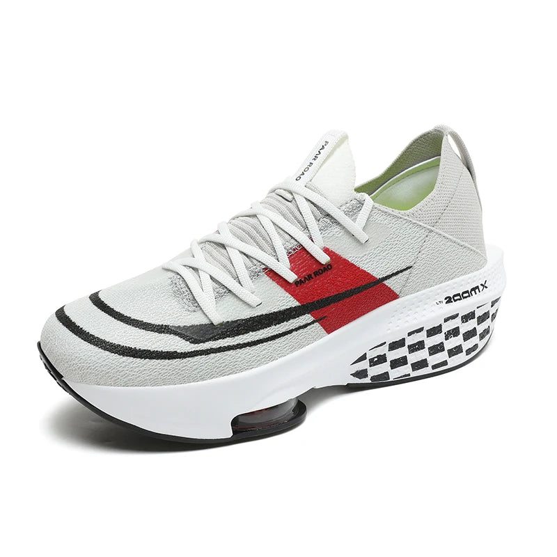 Men Women sneakers four seasons mesh breathable light Thick sole outdoor casual racing running shoes couples speed sports shoes