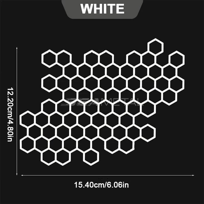 SEAMETAL Car Body Self Adhesive Sticker Waterproof Honeycomb Car Motorcycle Decals Stickers Car Refit Creative Body Decoration