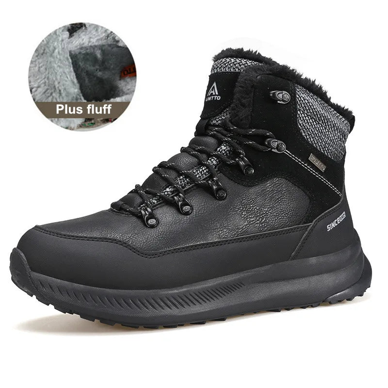HUMTTO Winter Shoes for Men Waterproof Hiking Shoes Sports Climbing Trekking Boots Mens Luxury Designer Outdoor Sneakers Male