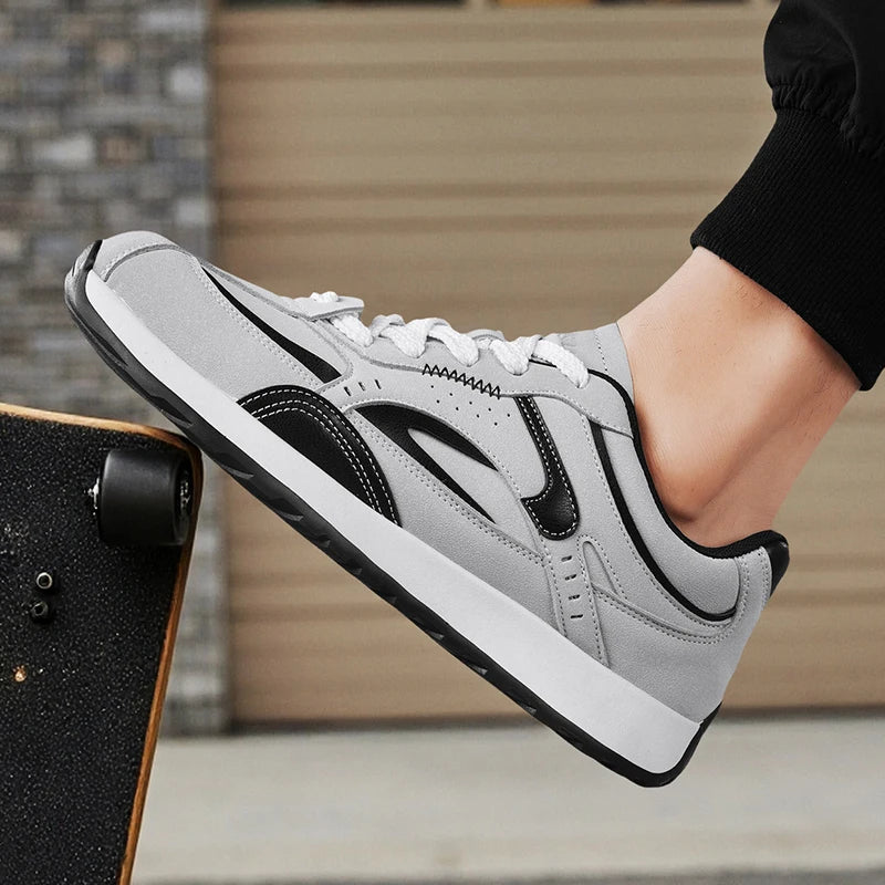 Men's fashion casual shoes four season new non-slip breathable light city walking shoes youth outdoor running sports board shoes