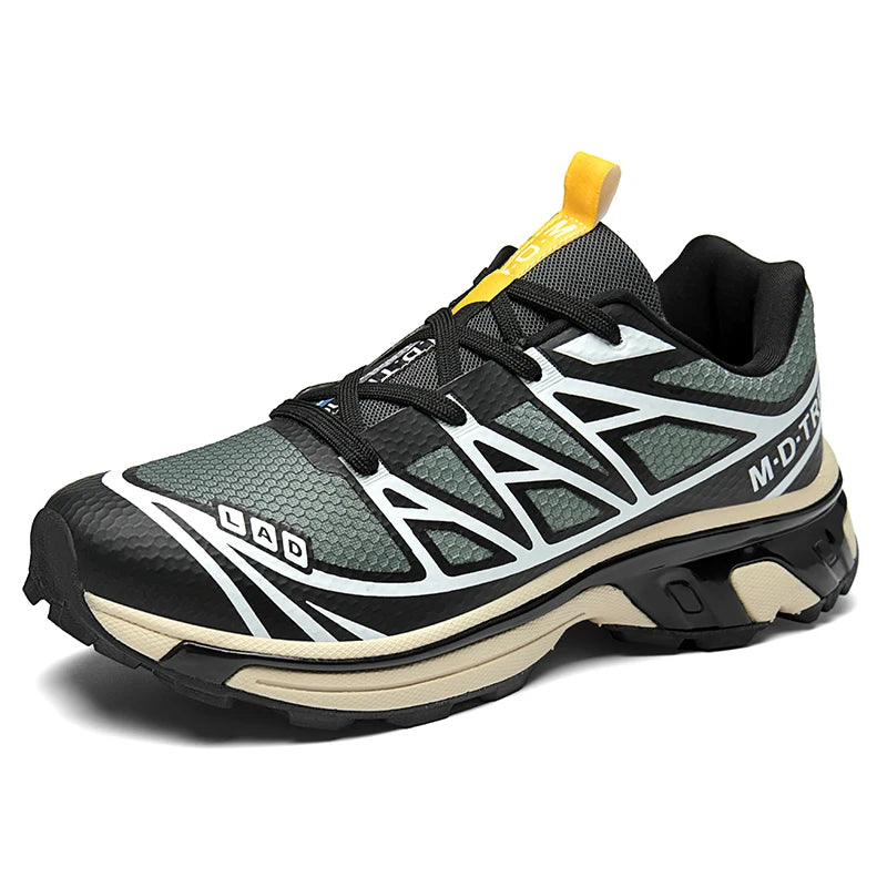 Mens Walking Shoes New Fashionable Shock-absorbing Outdoor Off-road Running Shoes Lightweight Non-Slip Hiking Shoes for Man