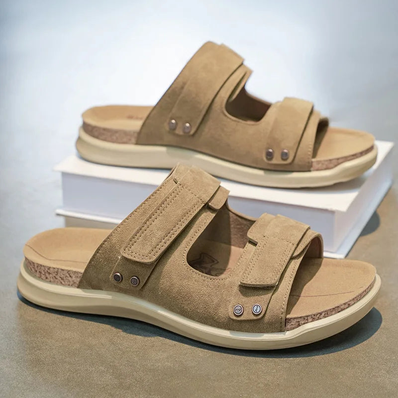 Men's high quality Comfort Casual slippers Summer breathable lightweight outdoor beach shoes Slip on walking Daily wear slippers