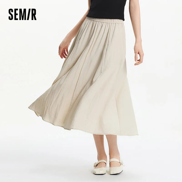 សំពត់នារី Semir ឆ្នាំ ២០២៦ ចង្កេះយឺត រាងដូចខ្សែ អាវរលុង ស្ទីលធម្មតា ទន់ ឆើតឆាយ មានផាសុកភាព ពាក់ប្រចាំថ្ងៃ
