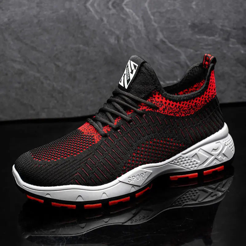 Men's Sneakers Spring Summer New Mesh Non-Slip Comfort Casual Breathable Racing Outdoor Running Shoes Students Speed Sports Shoe