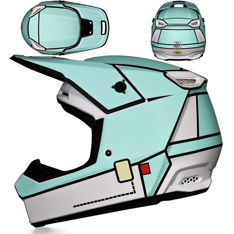 2025 Latest Off Road Motorcycle Helmet Mountain DH Off Road Helmet Bicycle Track Helmet ORZ-903