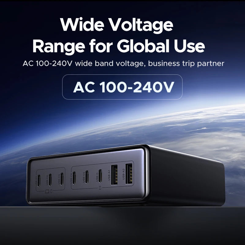 【US Plug】UGREEN 200W/100W/65W GaN Charger Desktop Laptop Fast Charger For iPhone 17 16 15 Pro Max Macbook Air Pro iPad Samsung