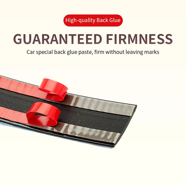 SEAMETAL 3/5M Exterior Car Chrome Body Strip Bumper Auto Door Protective Moulding Styling Trim Sticker 10MM 20MM Car Accessories