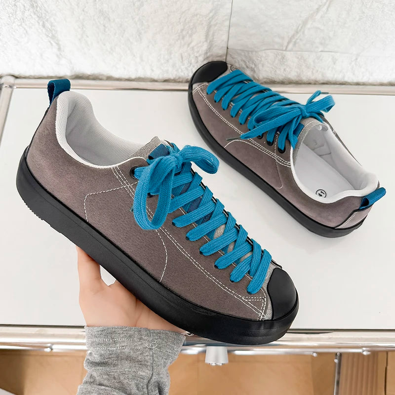 Mens Board Shoes Autumn New Low Cut Trend Street Casual Sneakers Lightweight Snug Outdoor Walking Flat Tennis Shoes for Men