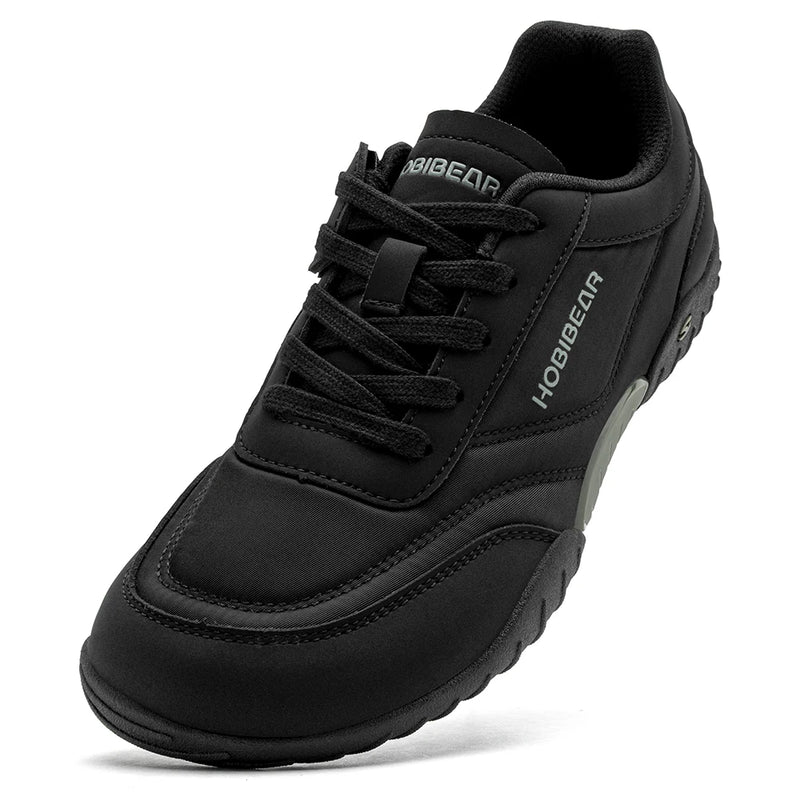 HOBIBEAR Unisex Hiking Wide Width Sneakers Outdoor Cross Training Shoes Hook-Loop Lace Up Minimalist Barefoot Sneaker