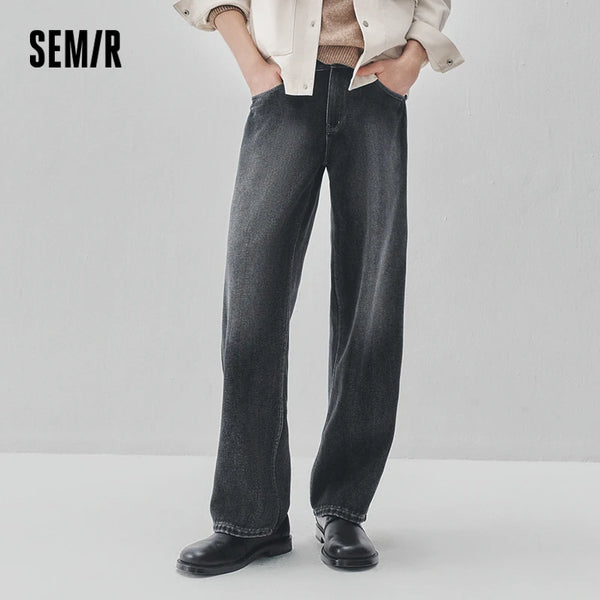ខោខូវប៊យបុរស Semir ធ្វើពីក្រណាត់រោមចៀម មានស្រទាប់ក្នុងរលុង សមឥតខ្ចោះ ជើងត្រង់ រចនាបថវីនថេច ឆ្នាំ២០២៦ សម្លៀកបំពាក់ប្រចាំថ្ងៃរដូវរងាថ្មី រចនាបថធម្មតាក្នុងទីក្រុង