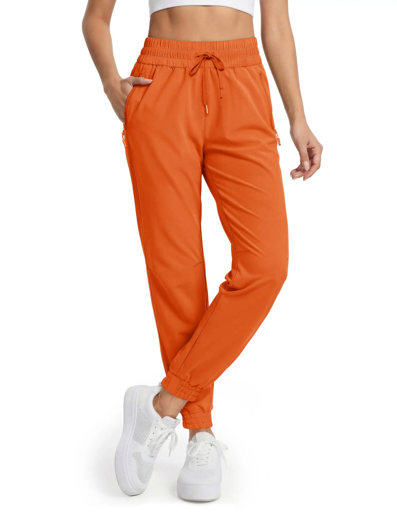 TACVASEN Women's  Waterproof Quick Dry Hiking Pants Lightweight Stretch Joggers With Pockets Outdoor Travel Summer Athletic Pant