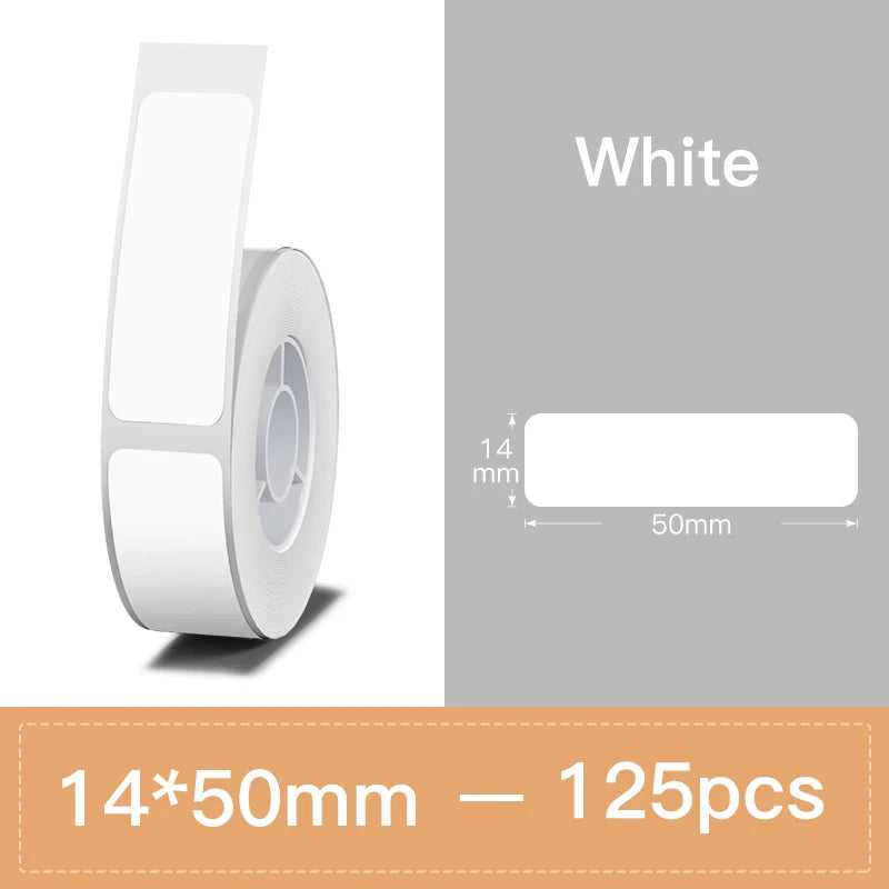 Niimbot N1/B18 PET Label Paper 2 Rolls Scratch-Resistant Tapes Carbon Ribbon Sticker Keep 8-10 Years For Portable Label Printer