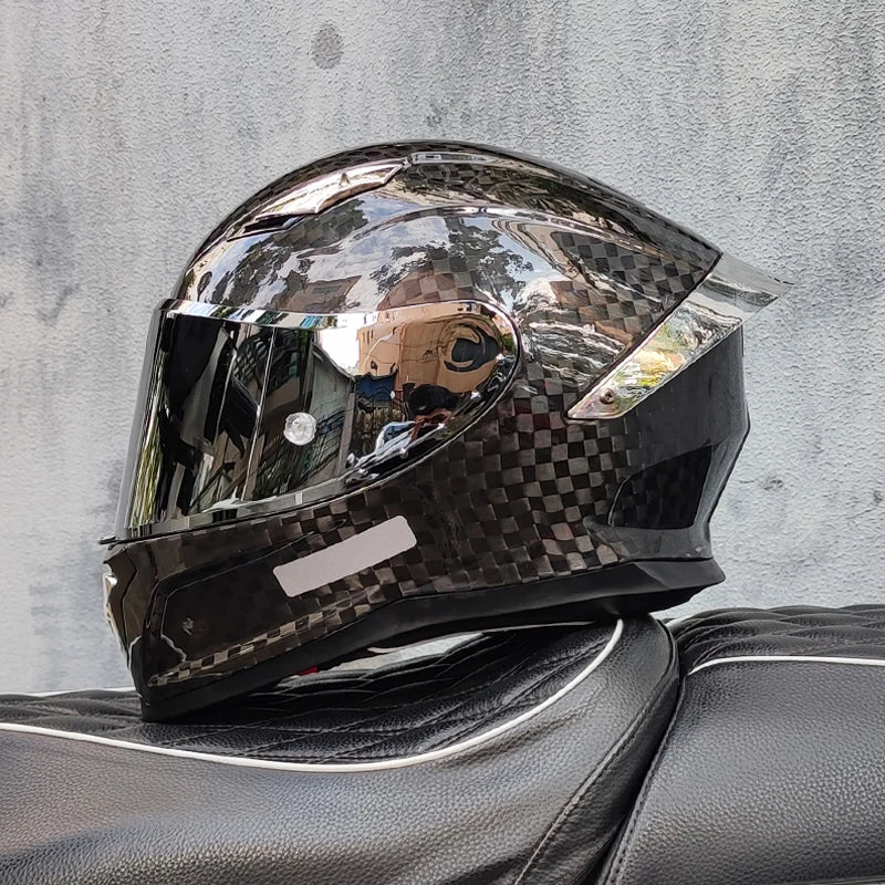 Casco De Motocross Helmet Casco Patinete Electrico Mainland China Helmets Unisex Full Face Dot Carbonfiber