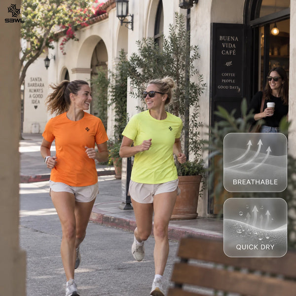 SBWL 2026 Harajuku Summer High-Quality Woman's Outdoor Leisure Sports Quick-Drying T-Shirt Running Short Sleeve Loose Tops