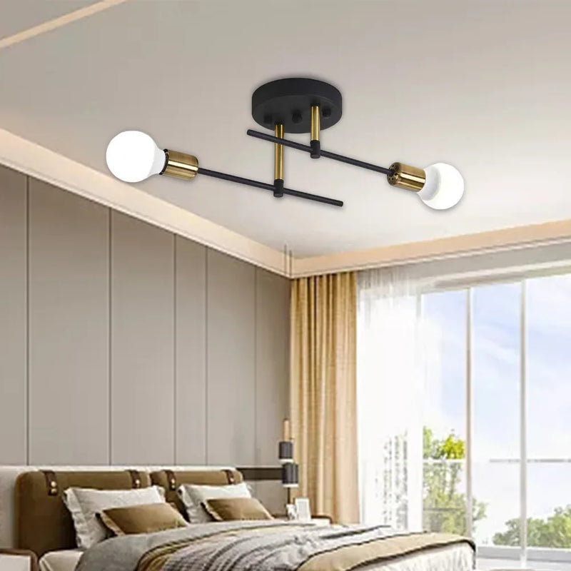 JOYINLED 2-light Simple Decoration Modern Chandeliers Ceiling Lamp Flush Mounted Indoor Room Lights Ceiling Chandelier