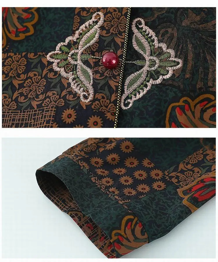 សំលៀកបំពាក់យាយ XL-5XL ឈុតគេងសម្រាប់យាយ ឈុតថ្មីសម្រាប់រដូវផ្ការីក រដូវស្លឹកឈើជ្រុះ ឈុតគេងសម្រាប់ស្ត្រី ឈុតប៉ាក់កប្បាស ឈុតនៅផ្ទះ ទំហំធំ ឈុតសម្រាប់ម្តាយនៅខាងក្រៅ
