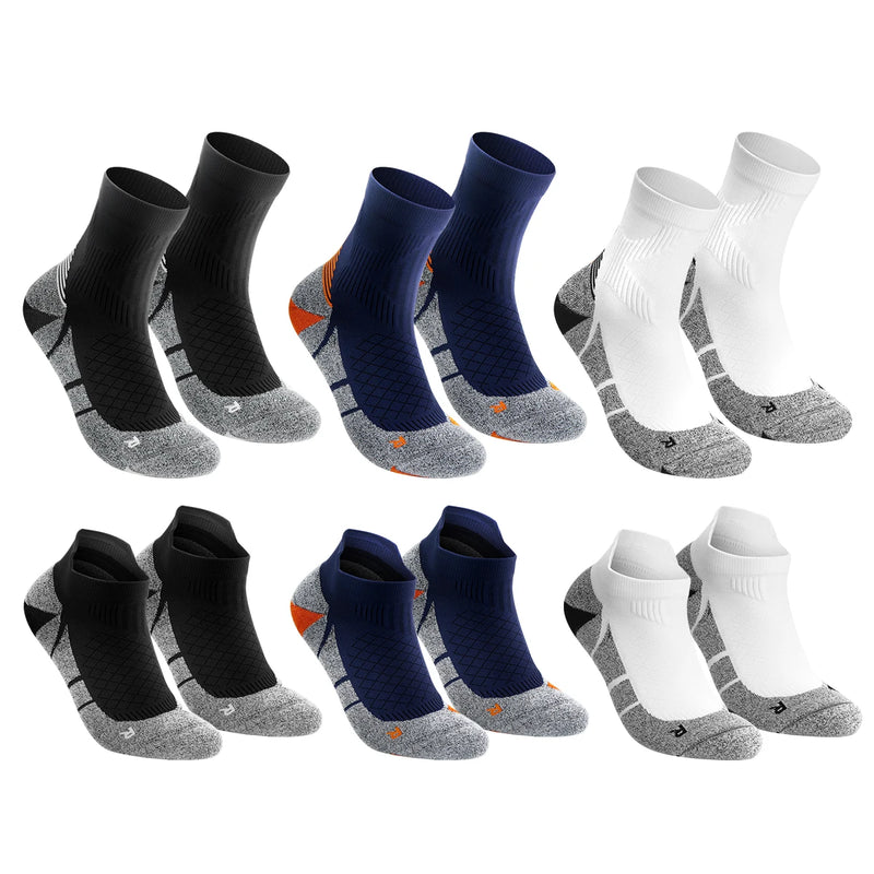 WRELS Coolmax Socks Man Women Sports Hiking Cycling Running Fabric Damping Socks Breathable Moisture-Wicking Outdoor Sports Sock