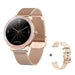 COLMI V33 Lady Smartwatch 1.09 inch Full Screen Thermometer Heart Rate Sleep Monitor Women Smart Watch Rose Gold Metal