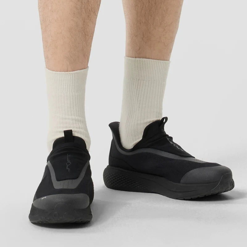 ស្បែកជើងបុរស Li-Ning SOFT GO 3 SLIP ON របៀបរស់នៅ COMFOAM មានខ្យល់ចេញចូល ធន់នឹងការពាក់ ស្បែកជើងដើរ LiNing ធម្មតា AGLW009