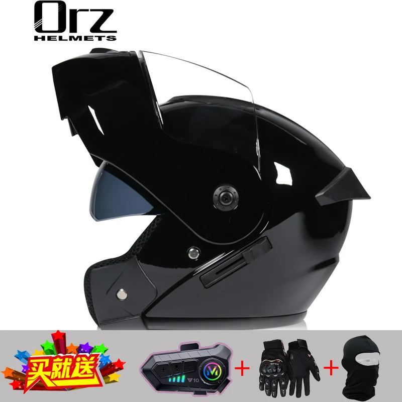 Motorcycle Bluetooth Helmet High Quality Flip Helmet Abs Full Face Motorcycle Helmet Racing Helmet Dot Approved