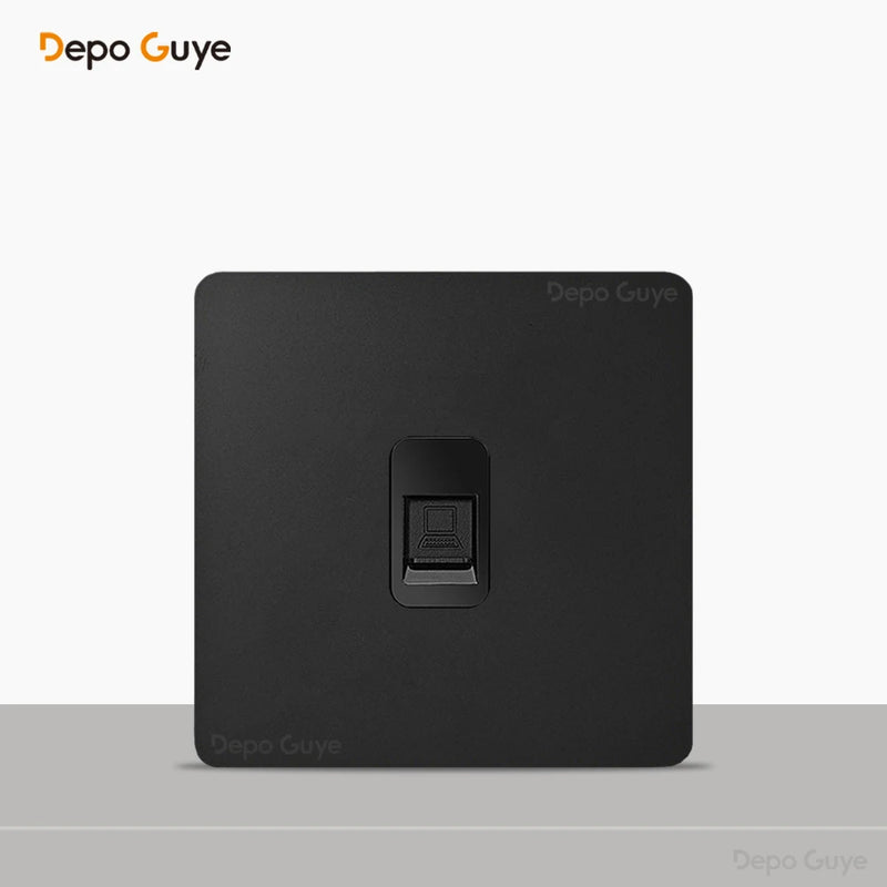 Retro Brass Lever Switch 1-4 Gang 2 Way Toggle Switch Panel Black EU RU FR Electrical Sockets And Switches USB Type-c Cat6 Rj45