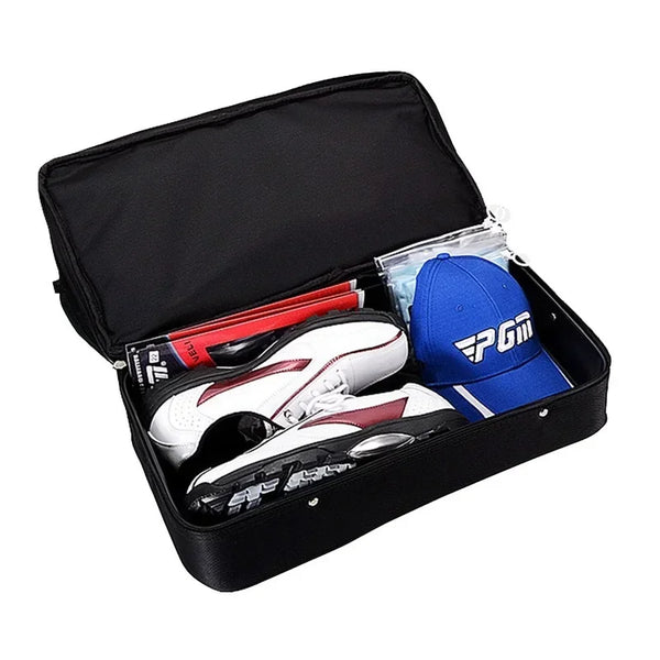 Authentic Golf Clothing Bag Men's Double-decker All-black Clothing Bag Super Large Capacity High-end Ball Bag YWB005