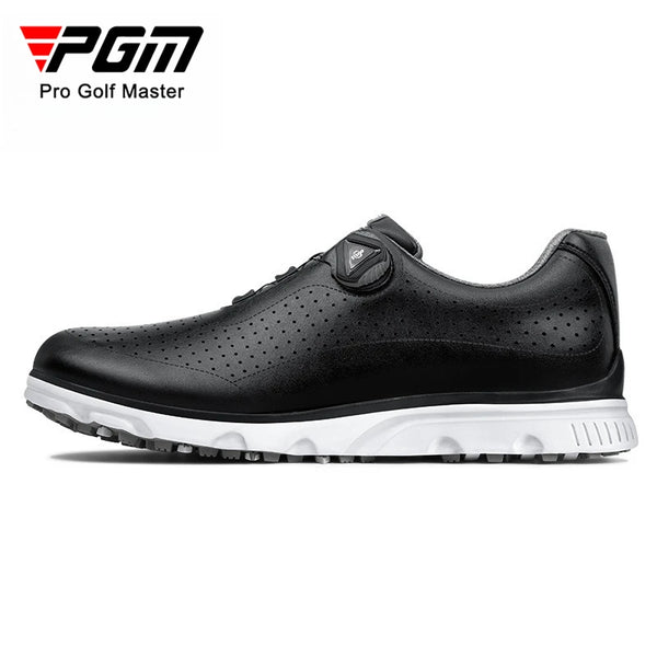 PGM Men Golf Shoes with Rotating Shoelaces Super Breathable and Lightweight Sports Shoes XZ198