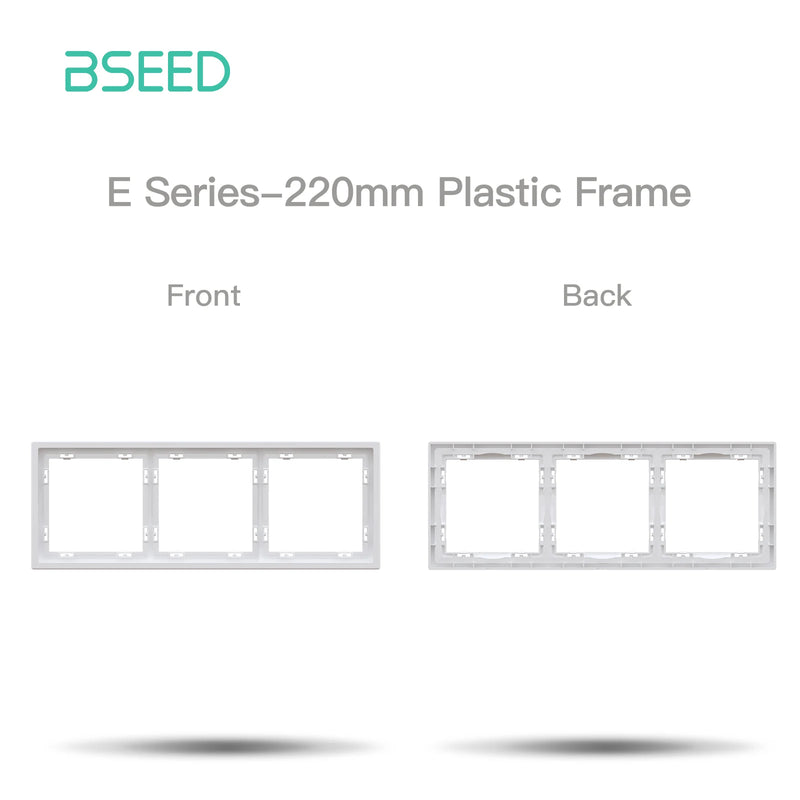 BSEED E Series 1/2/3/4Gang Zigbee Button Light Switch Module Plastic Frame Smart Socket DIY Part Tuya Smart Life Control