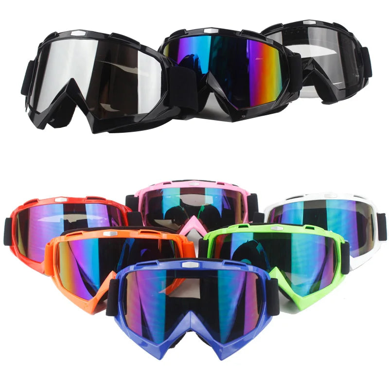 Adult  Motocross Goggles Motorcycle goggles Glasses ATV Clear Lens Ski Helmet Googles Off-road for Kawasaki Oculos Gafas