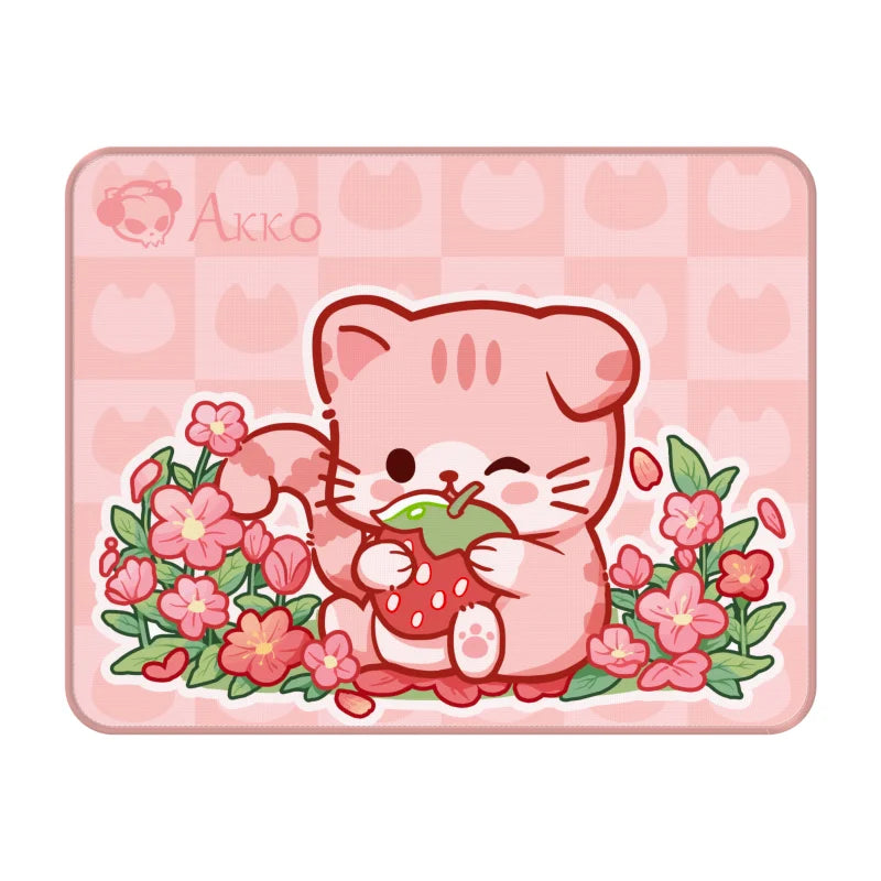 Akko Cute Cat Theme Mouse Pad 360X280mm Cartoon E-SportsGame Keyboard Mice Pad Kawaii Anti-slip Locking Edge Desk Pad Mousepad