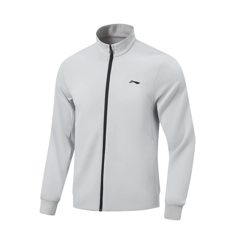 អាវបុរស Li-Ning ដែលគ្មានមួក LN DRY អាវកីឡាមានផាសុកភាព ប្រឆាំងនឹងឋិតិវន្ត អាវដៃវែងសម្រាប់ហាត់ប្រាណ LiNing AFDW935