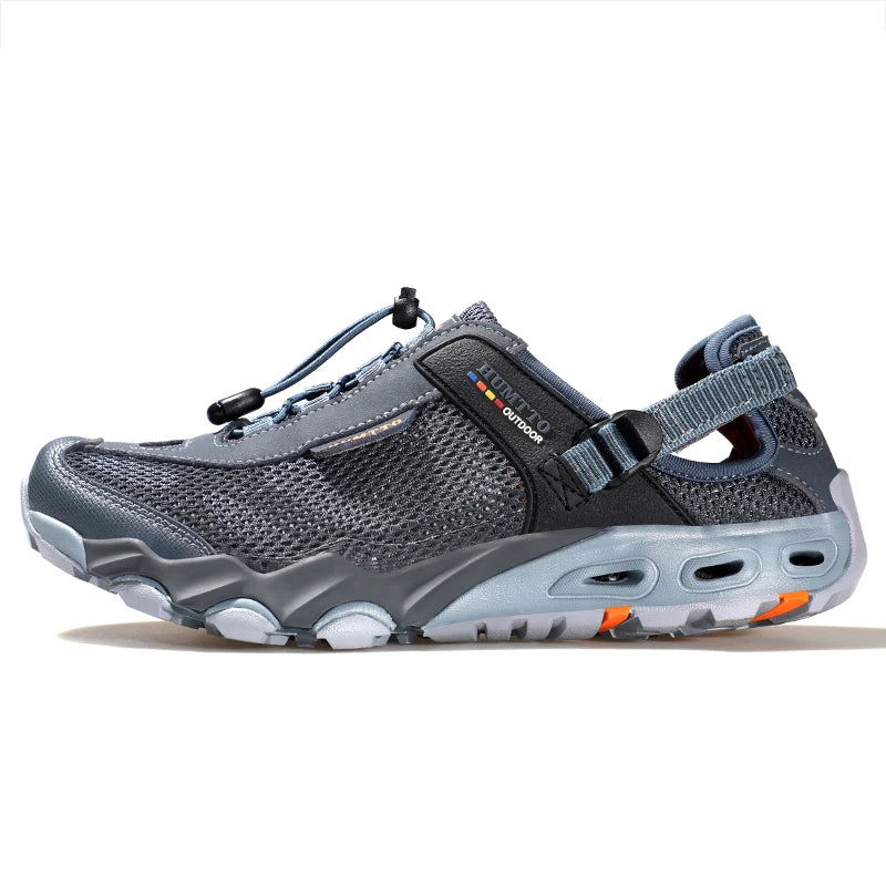 HUMTTO Summer Hiking Shoes for Men Breathable Beach Water Sneakers Man 2022 Sports Trekking Outdoor Shoes Casual Sandals Mens