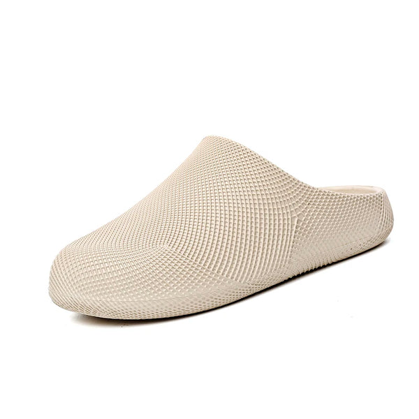 Men Women Closed Toe Slide Sandals 3D Textured EVA Platform Mules Non Slip Slides Indoor Outdoor Casual Shower Slippers