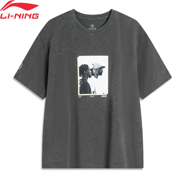 អាវយឺតកីឡាបុរស Li-Ning ស៊េរី Wade ម៉ូដែល DRY FREEZE រាងរលុង SORONA អាវយឺតដៃខ្លី LiNing AHSU163