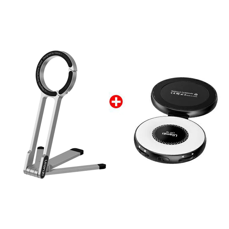 ជើងទម្រទូរស័ព្ទ Ulanzi MA30 Magsafe ជើងទម្រទូរស័ព្ទម៉ាញេទិកពីរជ្រុង សម្រាប់ទូរស័ព្ទ iPhone 16 15 ការធ្វើដំណើរក្រៅផ្ទះ ការផ្សាយផ្ទាល់ Vlog