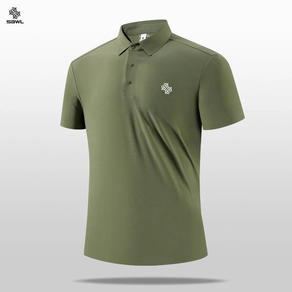 SBWL High Quality Gym New Light Fast Dry Elastic High Quality Outdoor Sports Golf Running Sports POLO Shirt Fashion Casual Shirt