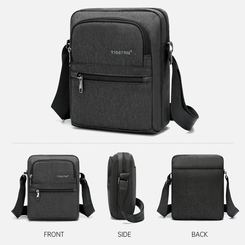 Tigernu Men's Messenger Bags Men Mini Bag For Business Shoulder Bag Male Casual Crossbody Bag College Travel Sling Bags For Men