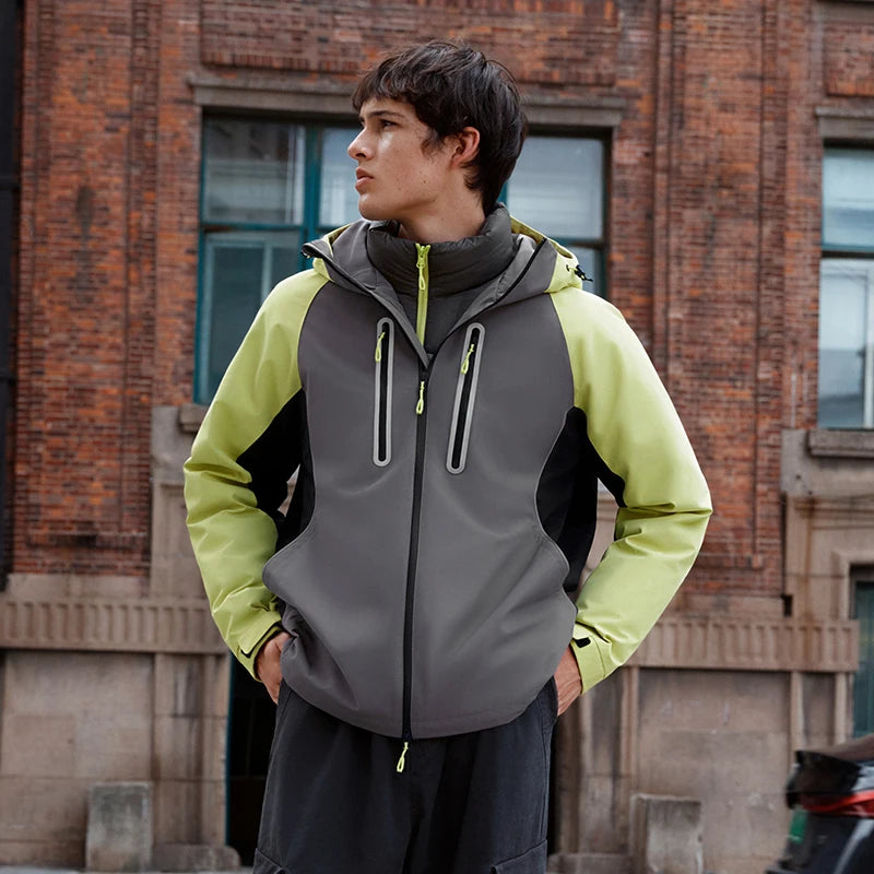 Semir Protective Down Jacket Men Winter 90% Down Fill Windproof Three-Resistant 2026 New 3-In-1 Liner Thickened Trendy