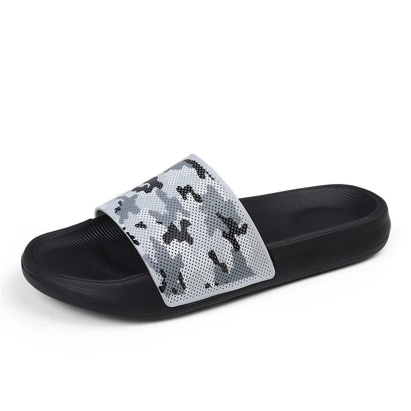 Summer Mens EVA Camouflage Slippers Men Slides Slippers Cheap Anti Slip Soft Comfortable Slipper Size 39-46 47 48