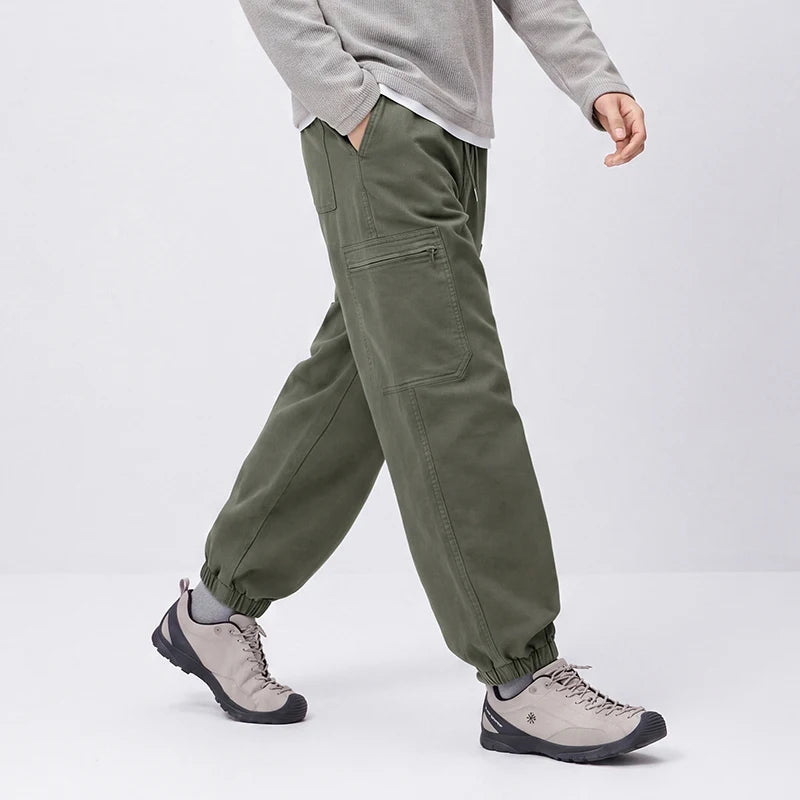 Semir Men Casual Pants Loose Fit Tapered Leg Drawstring Minimal Design Versatile Workwear 2026 New Winter Daily Wear