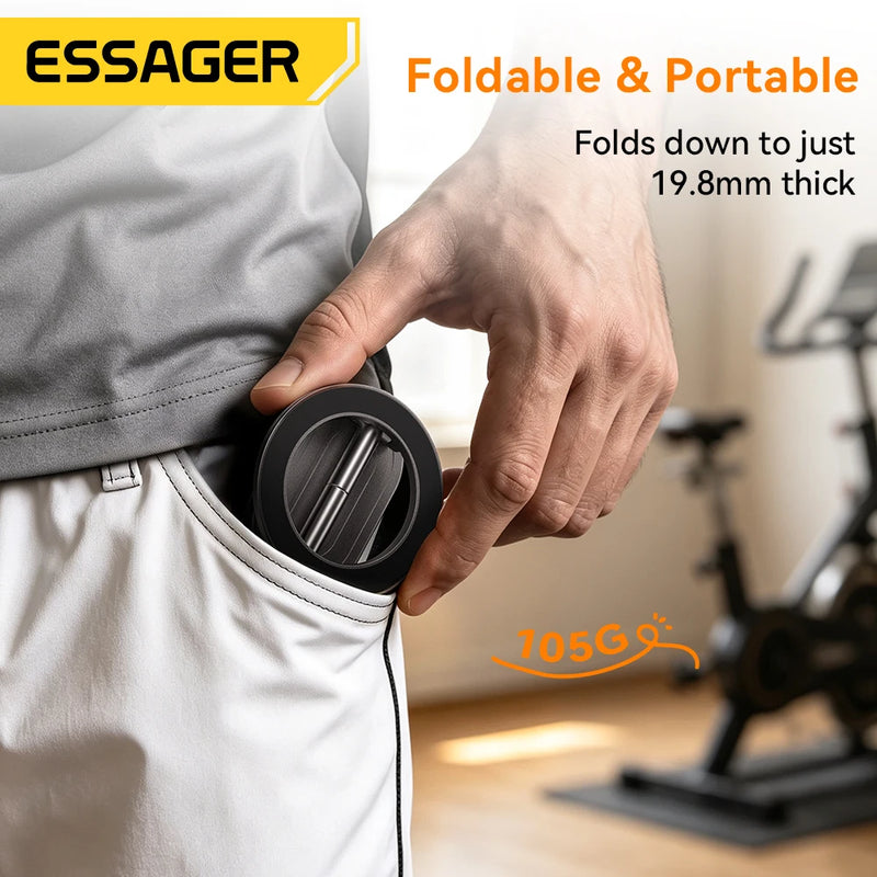 Essager Double-Sided Magnetic Phone Holder Portable Foldable Phone Stand For Magsafe iPhone Xiaomi Samsung Desktop Phone Holder